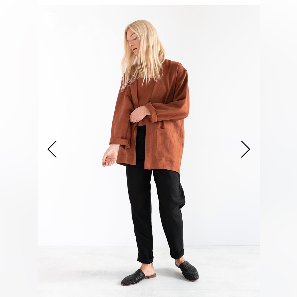 LOVE AND CONFUSED Selby Linen Jacket / Blazer